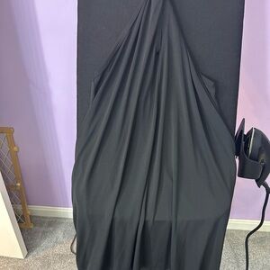 Black Sleeveless Halter Dress